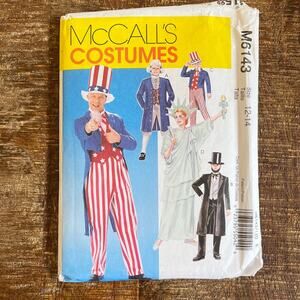 McCalls Sewing Pattern M6143 Kids Patriotic USA America Costume L 12-14 UNCUT